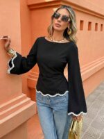Bluza Dama Olinda Neagra - imagine 5