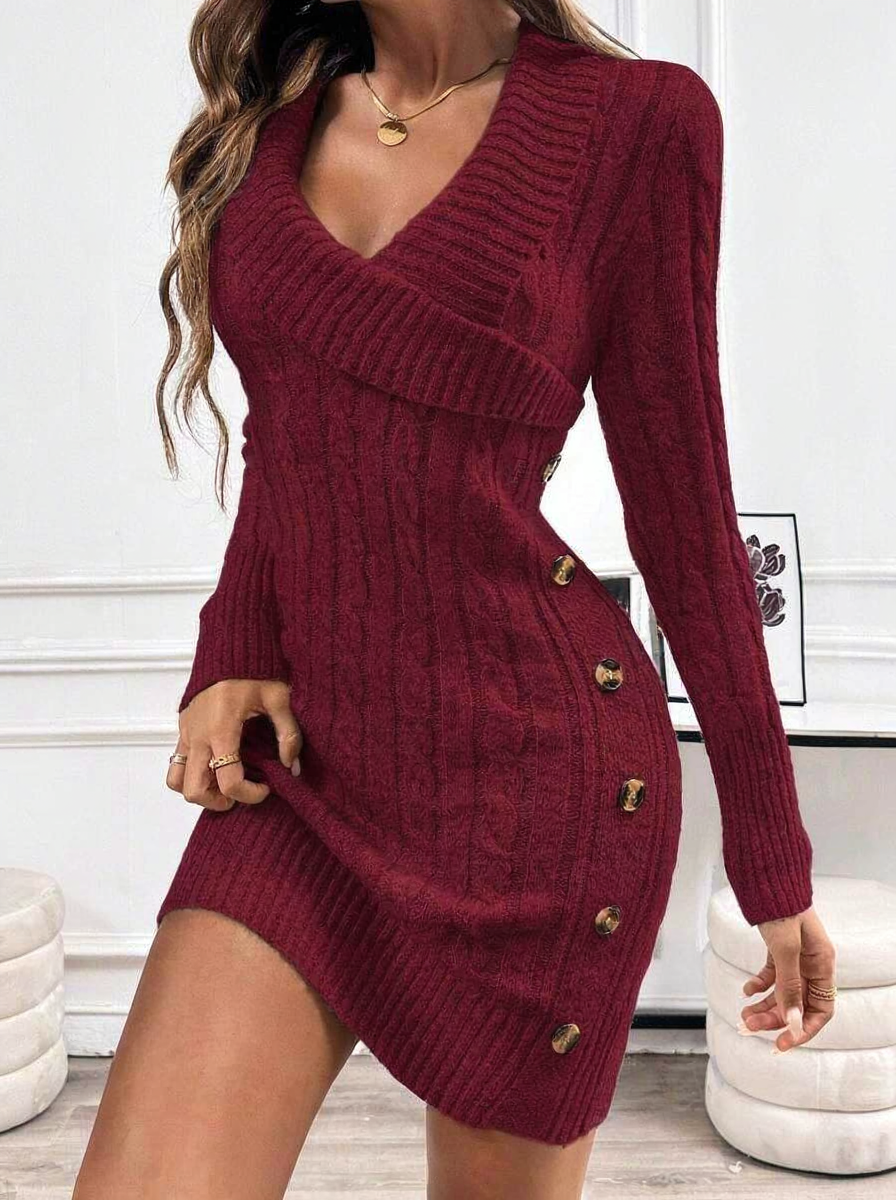 11156 Rochie Scurta Tricotata Denise Grena - imagine 1