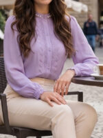 Bluza Dama Karina Mov - imagine 3
