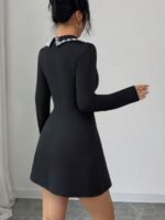 Rochie Scurta Minke Neagra - imagine 2