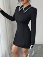 Rochie Scurta Minke Neagra - imagine 6