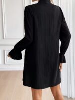 Rochie Scurta Fanny Neagra cu Perle - imagine 2
