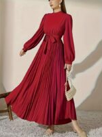 Rochie Lunga Soraya Rosie Plisata - imagine 5