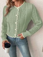 Pulover Tricotat Egonia Vernil - imagine 4