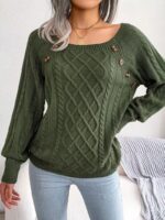 Pulover Tricotat Larisa Khaki