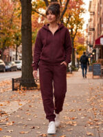 Trening Vătuit format din bluza cu fermoar si pantalon Raluca Grena - imagine 3