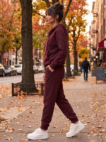 Trening Vătuit format din bluza cu fermoar si pantalon Raluca Grena - imagine 5