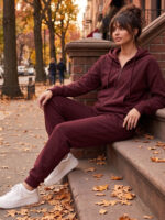 Trening Vătuit format din bluza cu fermoar si pantalon Raluca Grena - imagine 2