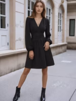 Rochie Scurta Gizela Neagra - imagine 5
