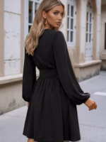 Rochie Scurta Gizela Neagra - imagine 2
