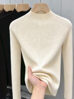 Bluza Dama Adelais Bej cu Perle - imagine 5