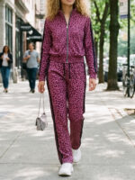 Trening Dama Ambya Roz cu Animal Print - imagine 2