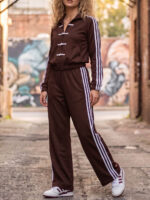 Compleu format din bluza cu fermoar si pantalon Alexandra Maro