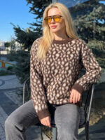 Pulover Tricotat Valder Maro - imagine 3